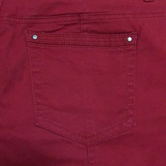 Style&co red capris size 10 - Picture 7 of 9